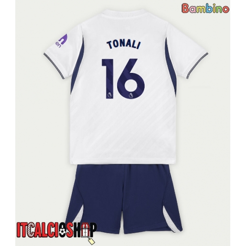 Tottenham Hotspur Sandro Tonali #16 Prima Maglia Bambino 2026-27 Manica Corta (+ Pantaloni corti)